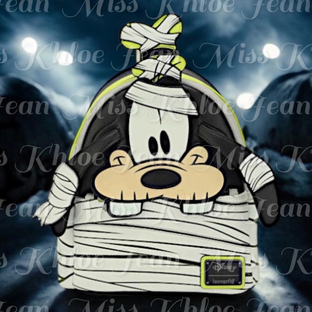 - Loungefly Halloween Goofy Mummy Glow Mini Backpack